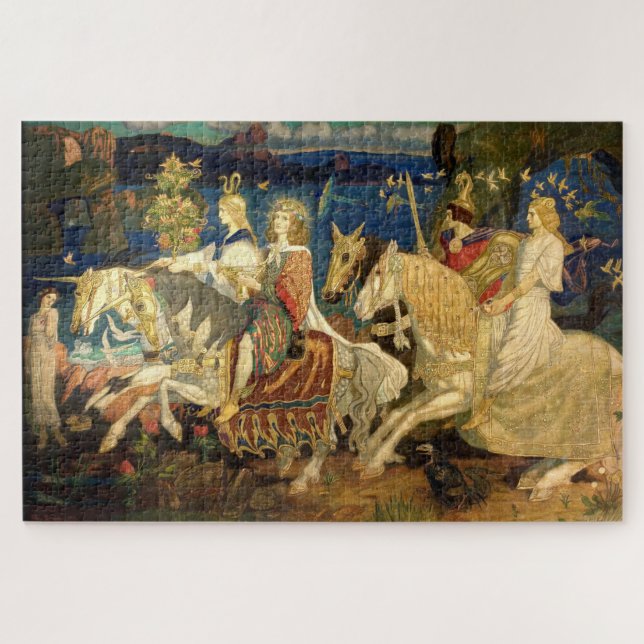 Riders of the Sidhe Celtic Revival Art von Duncan Puzzle (Horizontal)