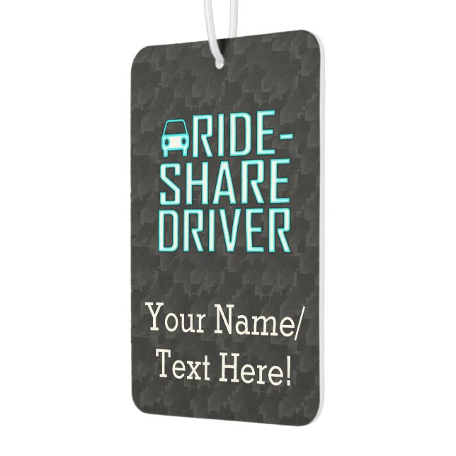 Rideshare Driving mit dem Ride Share-Fahrer Autolufterfrischer (Links)