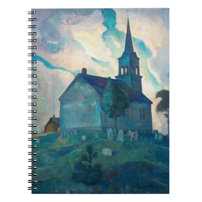 Ridge Church by Newell Convers Wyeth Notizblock (Vorderseite)