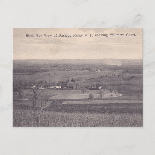 Ridge NJ, Luftaufnahme, Vintag Postkarte (Vorderseite)