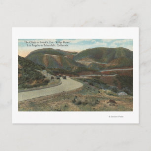 Ridge Route zum Swede's Cut & Bakersfield Postkarte
