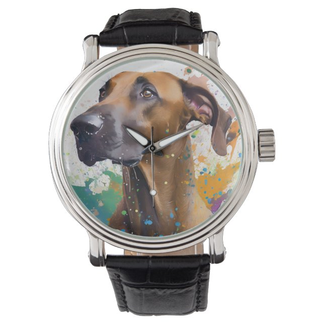 Ridgeback Dog Armbanduhr (Vorderseite)