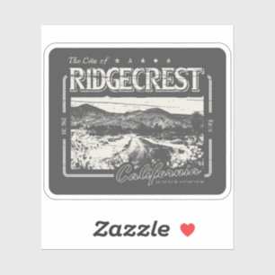 RIDGECREST KERN KLIFORNIA VINTAG AUFKLEBER
