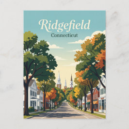 Ridgefield Connecticut Postkarte