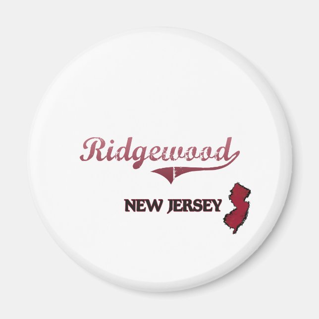 Ridgewood New Jersey City Classic Magnet (Vorne)