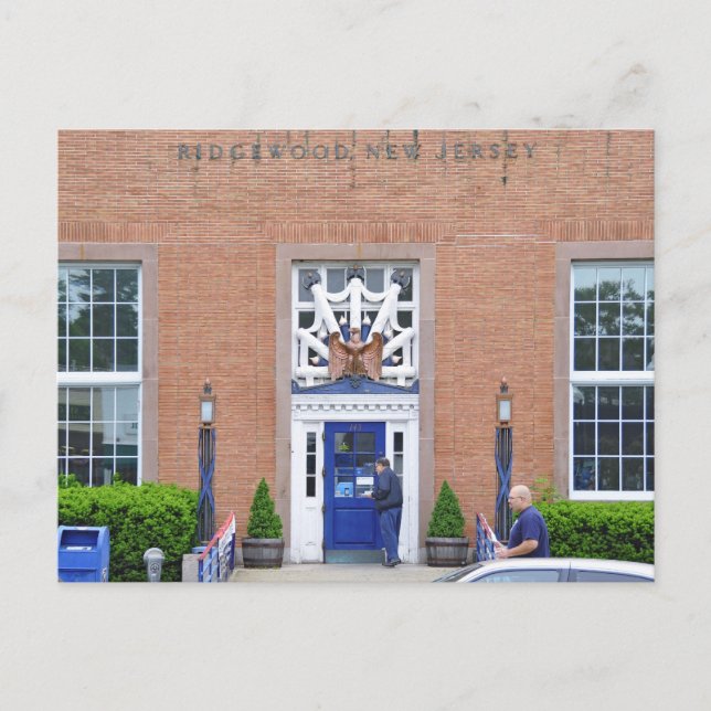Ridgewood, NJ Post Office Postkarte (Vorderseite)