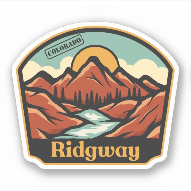 Ridgway, Colorado-Aufkleber Aufkleber (Vorderseite)