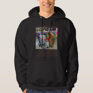 Ridiculous Weird Cats Going Shopping Strange Kitte Hoodie