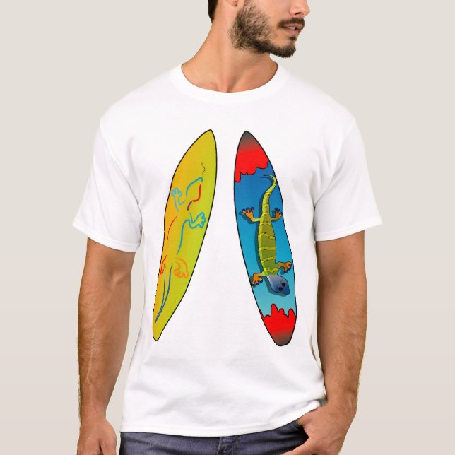 Ridin der Gecko T-Shirt (Vorderseite)