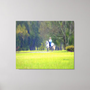 Ridin' im Regen Leinwanddruck