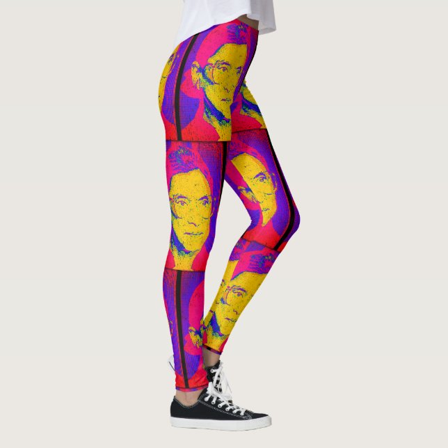 Ridin' mit Biden Ess Eiscreme Retro Sonnenuntergan Leggings (Rechts)
