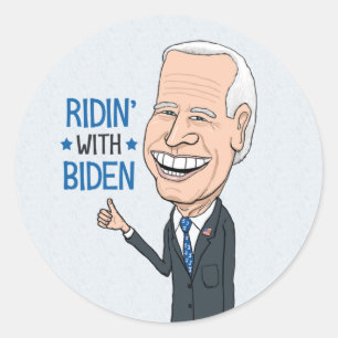 Ridin' mit Biden Joe Biden Supporter Runder Aufkleber