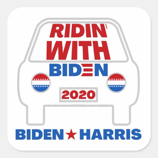 Ridin' with Biden 2020 Stickers (Vorderseite)