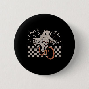 Riding Ghost Bicycle Halloween Kostüm Ghoul Biker Button