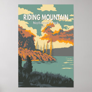 Riding Mountain National Park Kanada Vintag Poster