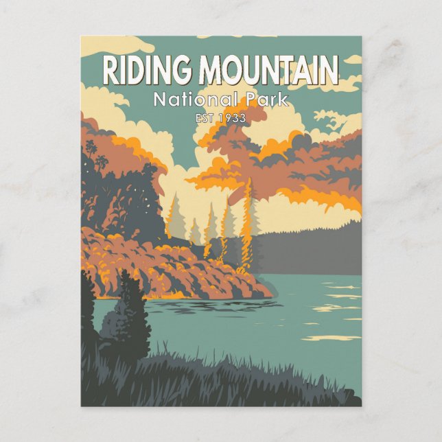 Riding Mountain National Park Kanada Vintag Postkarte (Vorderseite)