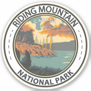 Riding Mountain National Park Kanada Vintages Abze Aufkleber