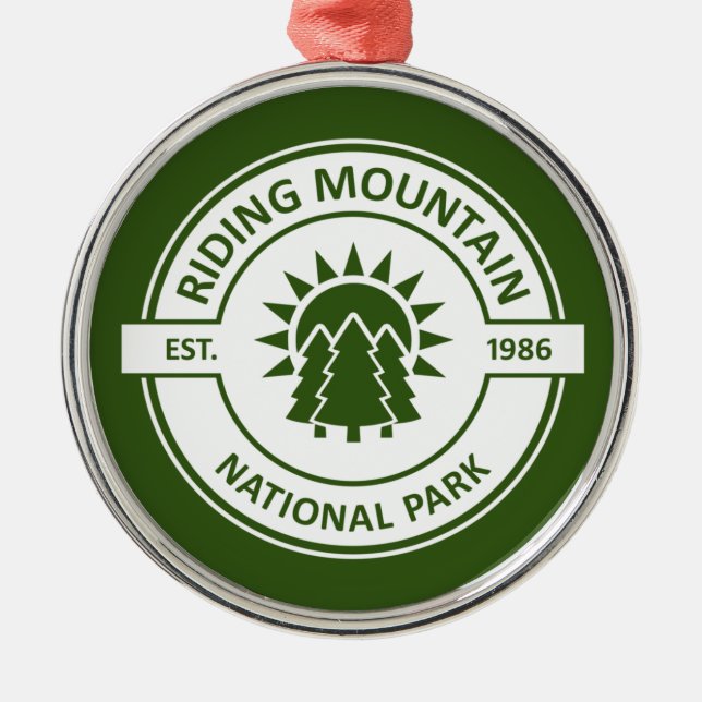 Riding Mountain Nationalpark Ornament Aus Metall (Vorne)