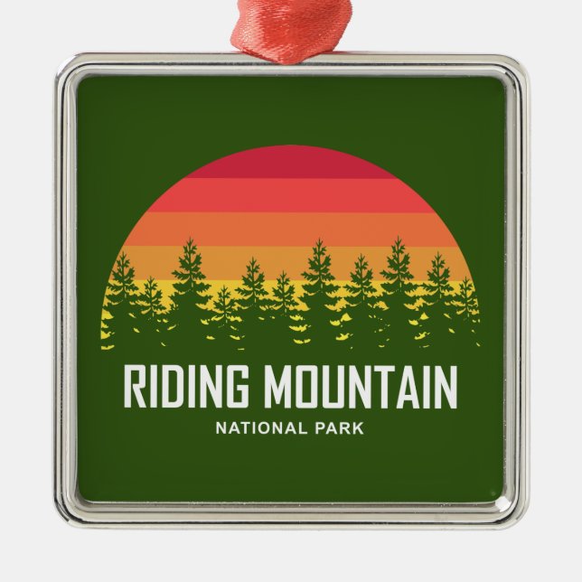 Riding Mountain Nationalpark Ornament Aus Metall (Vorne)