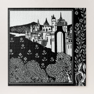 „Riding Out From The Abbey“ von Aubrey Beardsley Puzzle