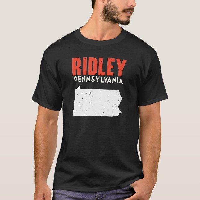 Ridley Pennsylvania USA Staat America Travel T-Shirt (Vorderseite)
