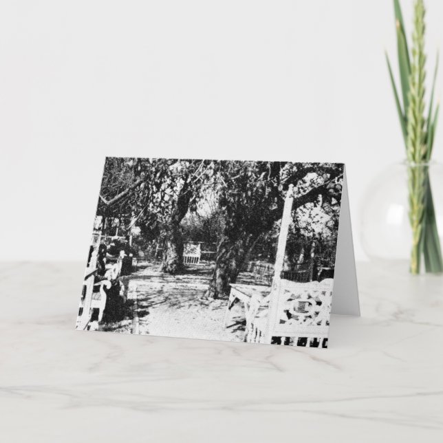 Ridvan Garten, CA 1907 (01) Karte (Vorderseite)