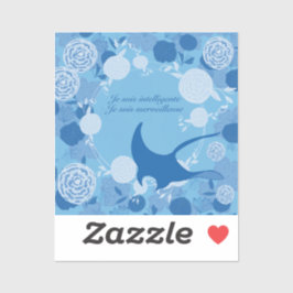 Rie, Fleur de vie, orange, mandala,zen,chakra, Aufkleber