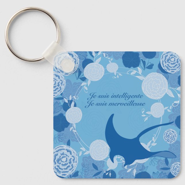 Rie, Fleur de vie, orange, mandala,zen,chakra, Schlüsselanhänger (Vorderseite)