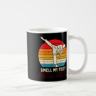 Riech Feet Kick Retro Karate Taekwondo Kampfkünste Kaffeetasse
