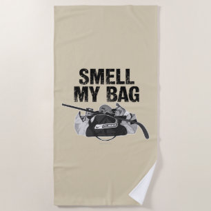 Riech meine Tasche (Hockeygestank) Strandtuch