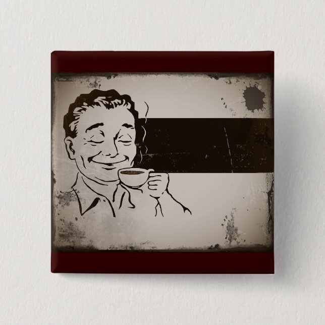 Rieche den Kaffee Button (Vorderseite)