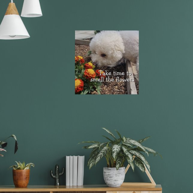 Rieche die Blumen  Poster (Wohnzimmer 1)