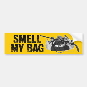 Rieche meine Tasche (Hockey Gestank) Autoaufkleber