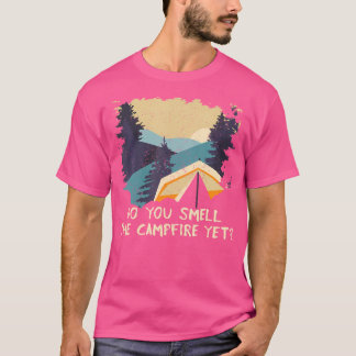 Riechen Sie das Campfire Camping Wandercamper Wand T-Shirt
