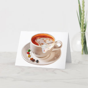 Riechen Sie den Kaffee Geburtstagskarte Karte