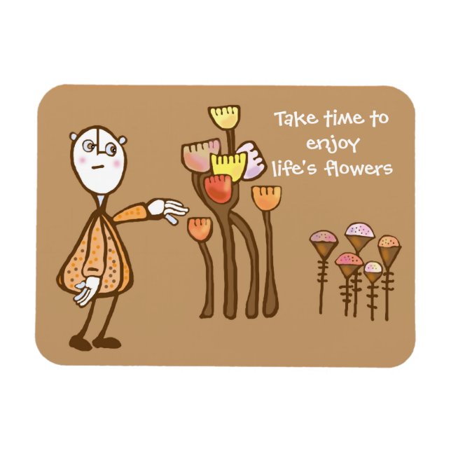 Riechen Sie die Blume Magnet (Horizontal)