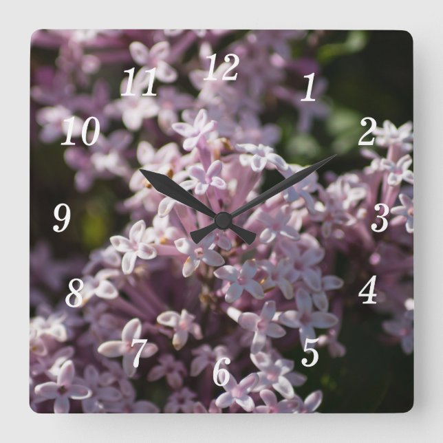 Riechen Sie die Uhr der Lilac-Wand. (Vorderseite)