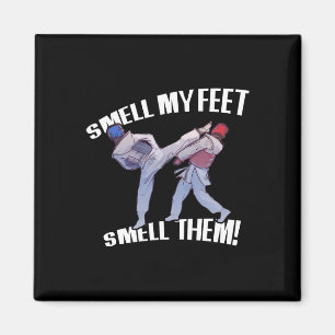 Riechen Sie mein Feet Funny Karate Magnet