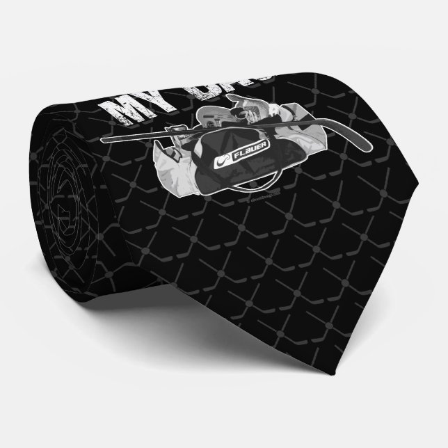 Riecht meine Tasche (Hockeyschläger) Krawatte (Gerollt)