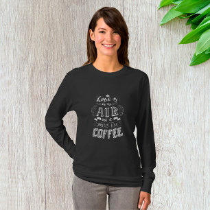 Riecht nach Kaffee Damen Langarm T-Shirt