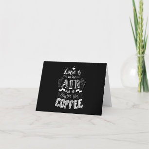 Riecht nach Kaffee Dankeskarte