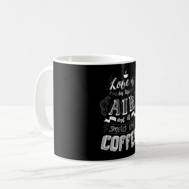 Riecht nach Kaffee Kaffeetasse (Vorderseite Links)