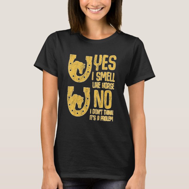 Riecht wie ein Pferd T-Shirt (Vorderseite)