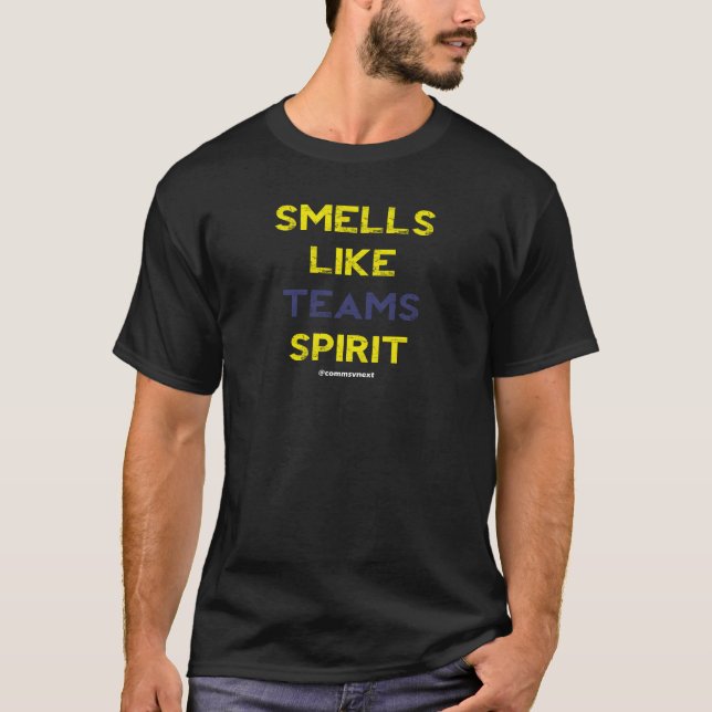 Riecht wie Mannschaften Spirit Mens Black T-Shirt (Vorderseite)