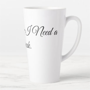 Riecht wie nach einer Pause. Milchtasse