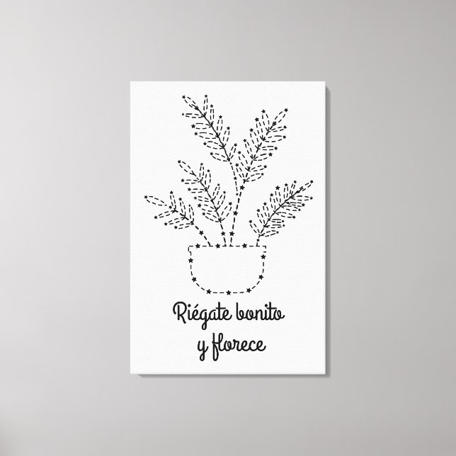 Riégate bonito I Lienzo vertical Leinwanddruck (Vorderseite)