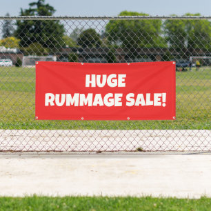 Riege Rummage Sale Banner
