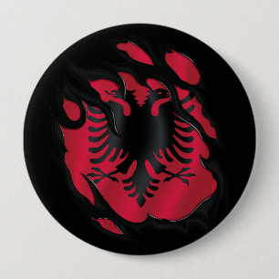 Riegelflagge in Albanien Button
