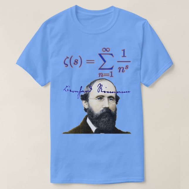 Riemann zeta function  T-Shirt (Design vorne)
