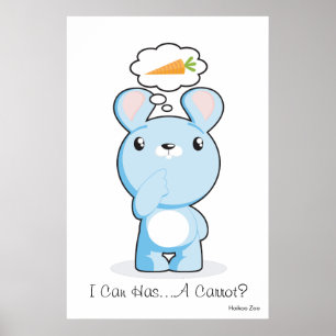 Riese ", das ich kann, hat… eine Karotte?" Plakat